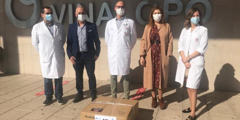 El Hospital Universitario del Vinalopó recibe 1.000 mascarillas FFP2 del Colegio Oficial de Médicos de Alicante