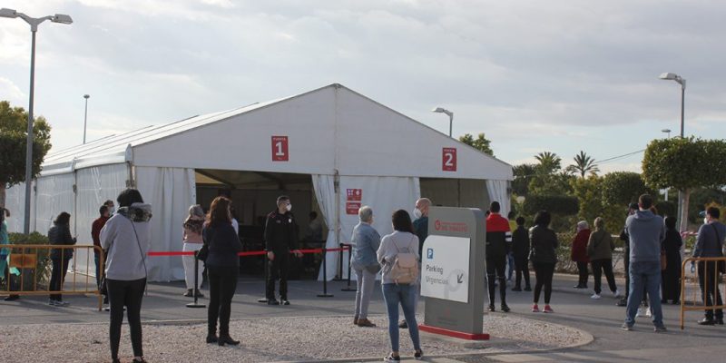 El departamento de salud del Vinalopó realiza más de 4.800 pruebas diagnósticas de Covid19 en la primera quincena de funcionamiento de la carpa médica