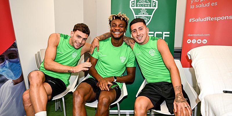 El Hospital Universitario del Vinalopó realiza las pruebas médicas de la plantilla del Elche CF de inicio de temporada￼
