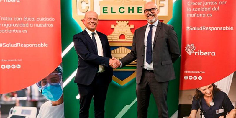 El Hospital Universitario del Vinalopó renueva su colaboración con el Elche C.F. como Servicio Médico Oficial 