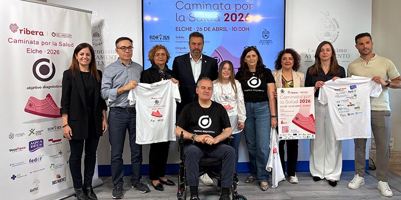 Más de 250 inscritos en la Caminata por la Salud organizada por la Asociación Objetivo Diagnóstico y el Hospital Universitario del Vinalopó